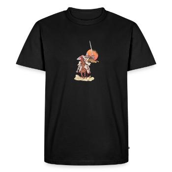 Epée Templier armure médiévale chevalier - T-shirt Premium bio Homme - noir - Devant - Nico (187cm)