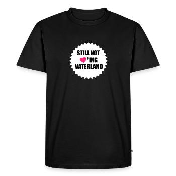 Pas encore aimer la Patrie - T-shirt Premium bio Homme - noir - Devant - Nico (187cm)