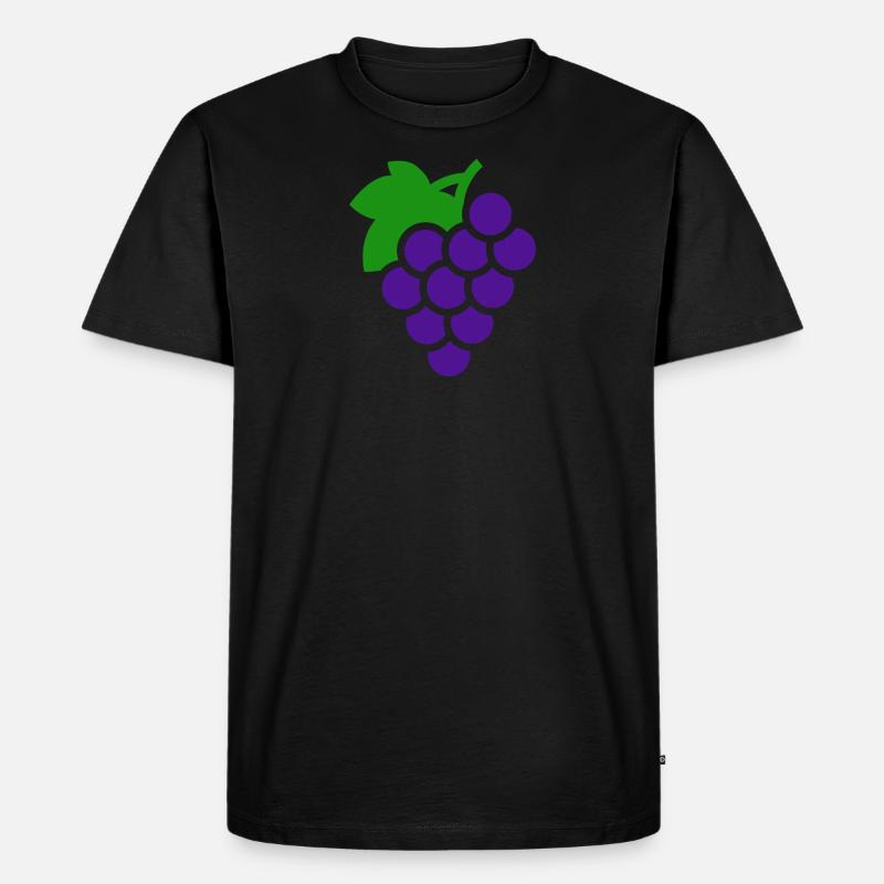 Trauben Geschenk - Männer Premium Bio T-Shirt - undefined
