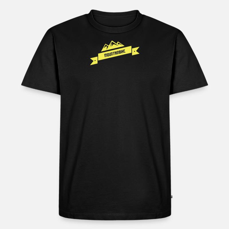 Mountainbiking - Männer Premium Bio T-Shirt - Schwarz