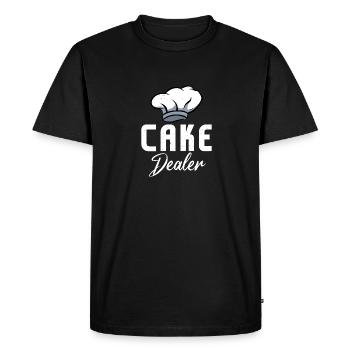 Cake Dealer Biscuit Dealer Baker Pastry Lover - Men's Premium Organic T-Shirt - black - Front - Nico (187cm)