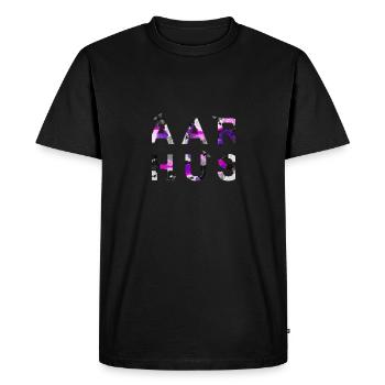 AARHUS - Men's Premium Organic T-Shirt - black - Front - Nico (187cm)