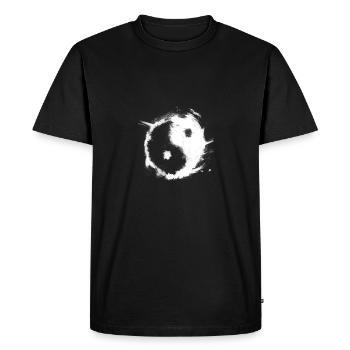 Ying&Yang, Ying&Yang - T-shirt Premium bio Homme - noir - Devant - Nico (187cm)