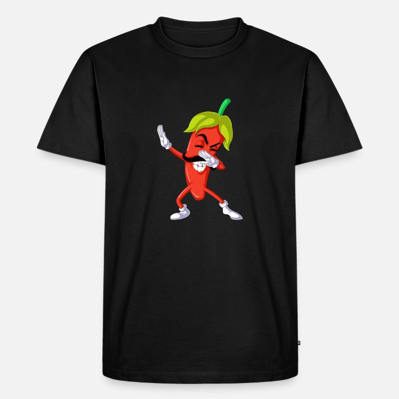 Pfeffer dabbing - Männer Premium Bio T-Shirt - Schwarz