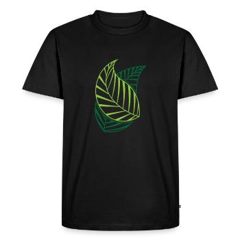 Streetwear vert - T-shirt Premium bio Homme - noir - Devant - Nico (187cm)
