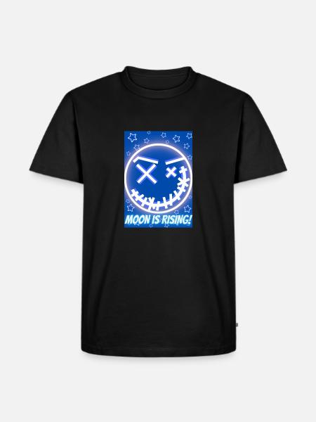 Moon is rising! - Männer Premium Bio T-Shirt - Schwarz