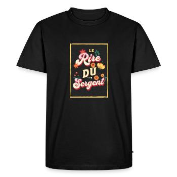 Le Rire du Sergent - T-shirt Premium bio Homme - noir - Devant - Nico (187cm)
