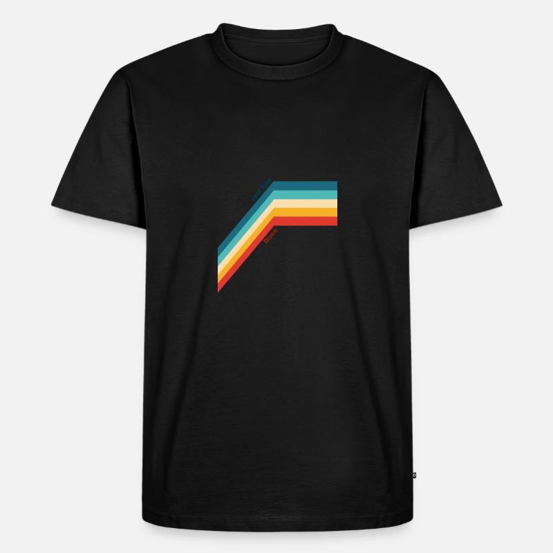 next stop disco - Männer Premium Bio T-Shirt - Schwarz