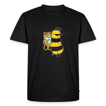 Abeille Cool - T-shirt Premium bio Homme - noir - Devant - Nico (187cm)