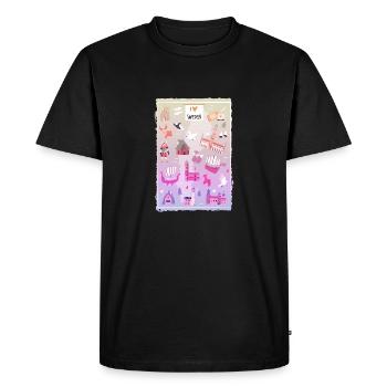 Suède Suède norden scandinavia viking lagom swe - T-shirt Premium bio Homme - noir - Devant - Nico (187cm)
