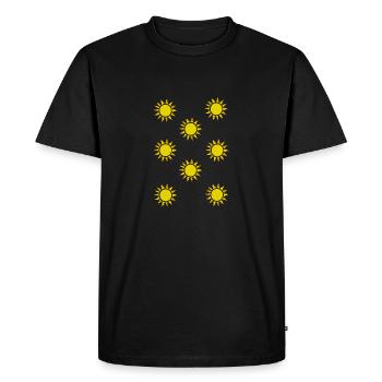 Little Suns - Men's Premium Organic T-Shirt - black - Front - Nico (187cm)