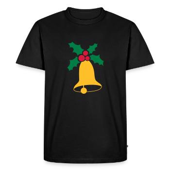 Cloches de Noël - T-shirt Premium bio Homme - noir - Devant - Nico (187cm)