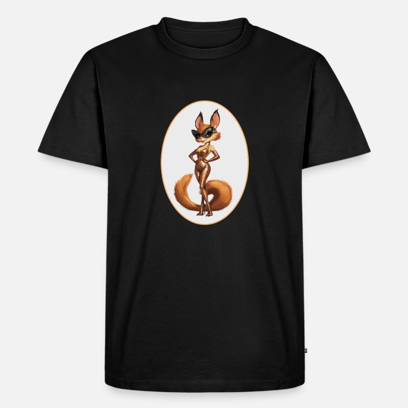 Eichhörnchen - Männer Premium Bio T-Shirt - Schwarz
