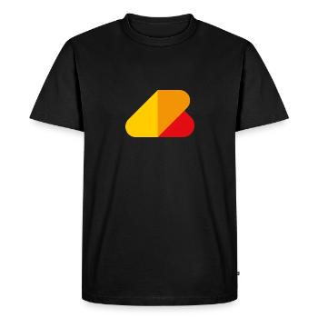 greenwich design da beach life monogram - Men's Premium Organic T-Shirt - black - Front - Nico (187cm)