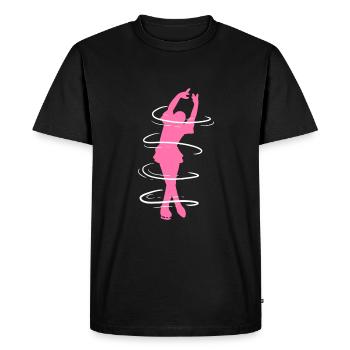 Patinage sur glace Patinage sur glace Patinage sur glace - T-shirt Premium bio Homme - noir - Devant - Nico (187cm)