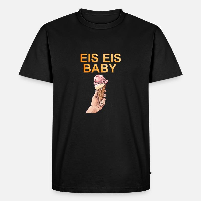 Eis Eis Baby - Männer Premium Bio T-Shirt - Schwarz