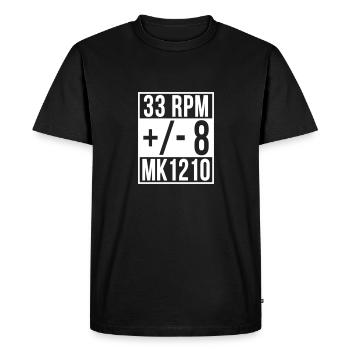 Straight outta DJ turntables Plattenspieler Vinyl - T-shirt Premium bio Homme - noir - Devant - Nico (187cm)