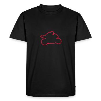moto course vitesse motorcycle race4 - T-shirt Premium bio Homme - noir - Devant - Nico (187cm)