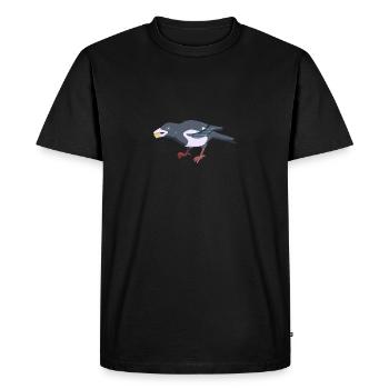 Pie - T-shirt Premium bio Homme - noir - Devant - Nico (187cm)