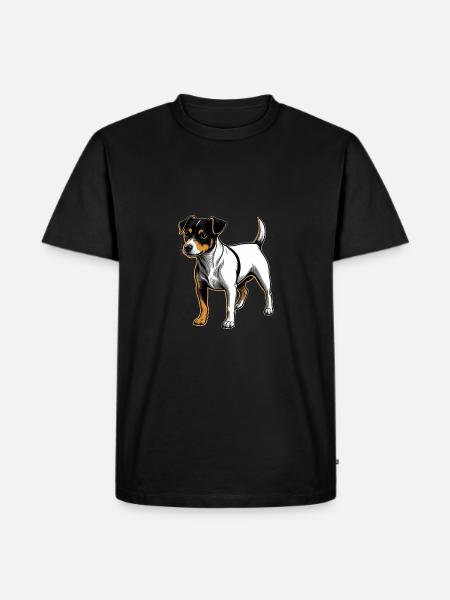 Jacki - Männer Premium Bio T-Shirt - Schwarz