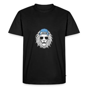 Leo Jakob - T-shirt Premium bio Homme - noir - Devant - Nico (187cm)