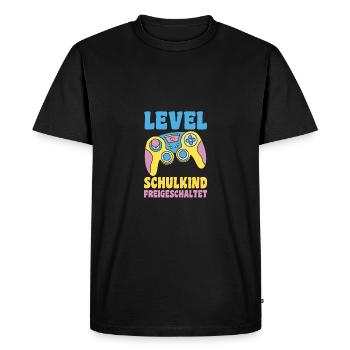 Garderie Sortant de l’école Inscription Écolier - T-shirt Premium bio Homme - noir - Devant - Nico (187cm)