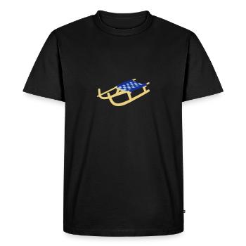 Sledge, Sled - Men's Premium Organic T-Shirt - black - Front - Nico (187cm)