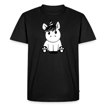 Unicorn noir - T-shirt Premium bio Homme - noir - Devant - Nico (187cm)