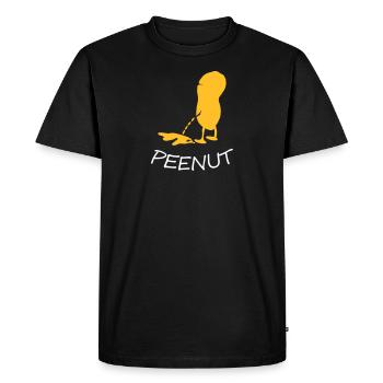 peenut - Men's Premium Organic T-Shirt - black - Front - Nico (187cm)