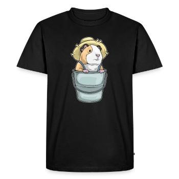Guinea pig farmer bucket farm - Men's Premium Organic T-Shirt - black - Front - Nico (187cm)