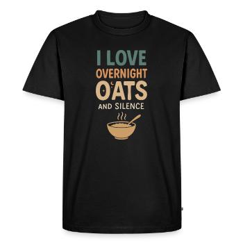 Culture du petit-déjeuner de la bouillie du jour au lendemain - T-shirt Premium bio Homme - noir - Devant - Nico (187cm)