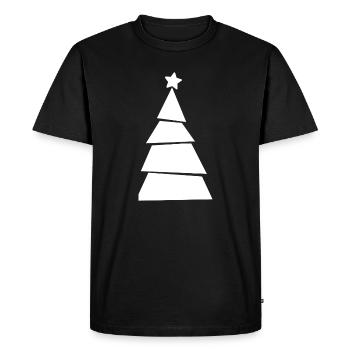 Christmas Tree - Weihnachtsbaum - Weihnachten - Men's Premium Organic T-Shirt - black - Front - Nico (187cm)