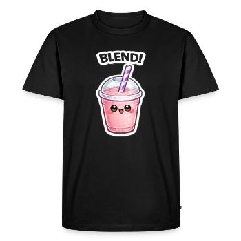 Mélange de tasses de smoothies Kawaii - T-shirt Premium bio Homme - noir - Devant - Nico (187cm)