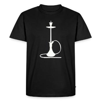 Shisha Silhouette - Men's Premium Organic T-Shirt - black - Front - Nico (187cm)