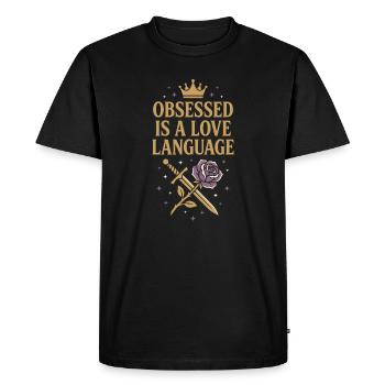 Romantasy Fantasy Romance Booktok Spicy Reader - Men's Premium Organic T-Shirt - black - Front - Nico (187cm)