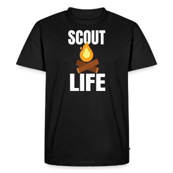 SCOUT: Scout Life - Men's Premium Organic T-Shirt - black - Front - Nico (187cm)