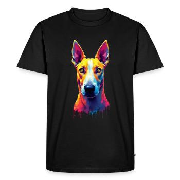 Bull Terrier Bull Terrier Amoureux des chiens - T-shirt Premium bio Homme - noir - Devant - Nico (187cm)