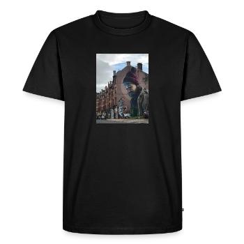 Smug saint mungo - Men's Premium Organic T-Shirt - black - Front - Nico (187cm)