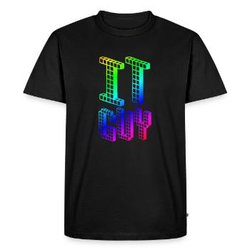 IT GUY | Nerd | | Computers Computer science - Men's Premium Organic T-Shirt - black - Front - Nico (187cm)