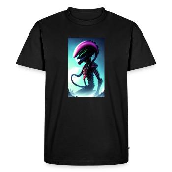 Extraterrestre | OVNI | Vaisseau spatial | PAU | étranger - T-shirt Premium bio Homme - noir - Devant - Nico (187cm)
