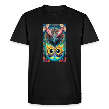 Extraterrestre | OVNI | Vaisseau spatial | PAU | étranger - T-shirt Premium bio Homme - noir - Devant - Nico (187cm)