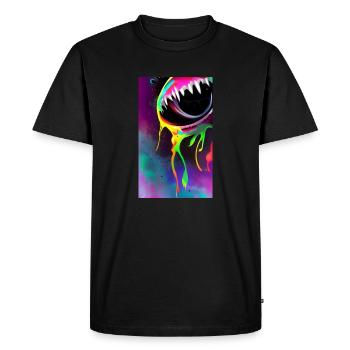 Extraterrestre | OVNI | Vaisseau spatial | PAU | étranger - T-shirt Premium bio Homme - noir - Devant - Nico (187cm)
