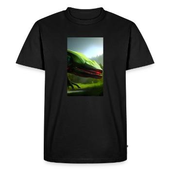 Extraterrestre | OVNI | Vaisseau spatial | PAU | étranger - T-shirt Premium bio Homme - noir - Devant - Nico (187cm)