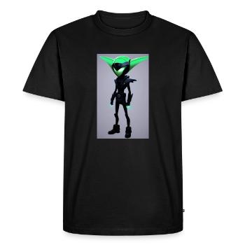 Extraterrestre | OVNI | Vaisseau spatial | PAU | étranger - T-shirt Premium bio Homme - noir - Devant - Nico (187cm)
