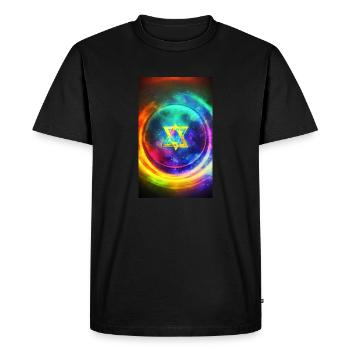 Symbole mystique | Mystérieux | Symbole - T-shirt Premium bio Homme - noir - Devant - Nico (187cm)