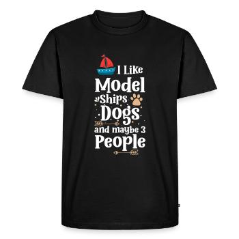 Ship Ship Model Sea Anchor - Men's Premium Organic T-Shirt - black - Front - Nico (187cm)