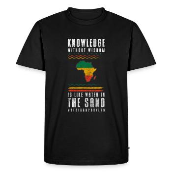Culture Nature African Animals - Men's Premium Organic T-Shirt - black - Front - Nico (187cm)