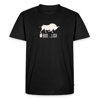BOOlish - Investor Trader Chemise d’Halloween Homme - T-shirt Premium bio Homme - noir - Devant - Nico (187cm)
