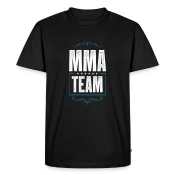 L’équipe Mma - T-shirt Premium bio Homme - noir - Devant - Nico (187cm)