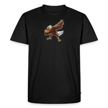 4 juillet Proud Dabbing American Eagle USA T-Shirt - T-shirt Premium bio Homme - noir - Devant - Nico (187cm)